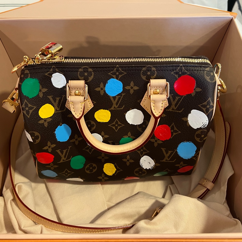 Louis Vuitton X Yayoi Kusama Limited Edition Speedy 25 - Released 1/6/23 Box/Bag